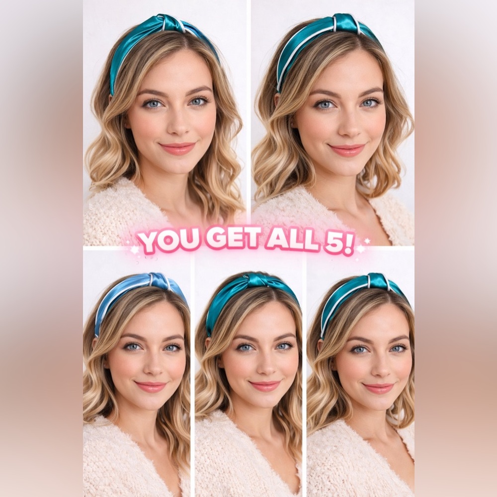 ✨ Satin Headbands Bundle – YOU GET ALL 5 | NEW ✨